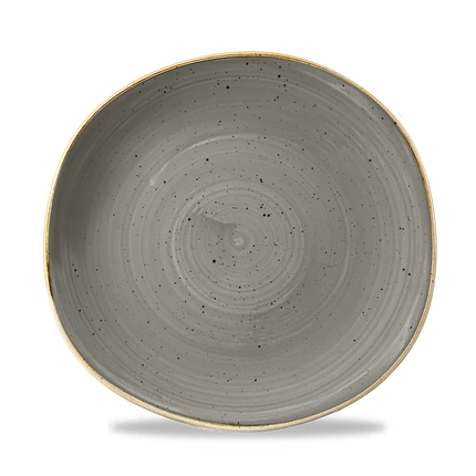 Stonecast Grey Round Trace Plate 26.4cm 12/box