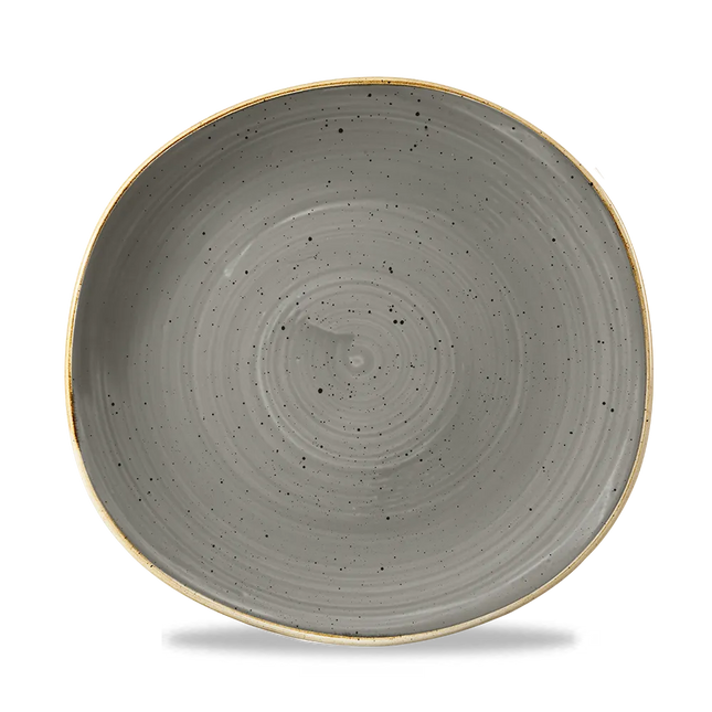 Stonecast Grey Round Trace Plate 26.4cm 12/box