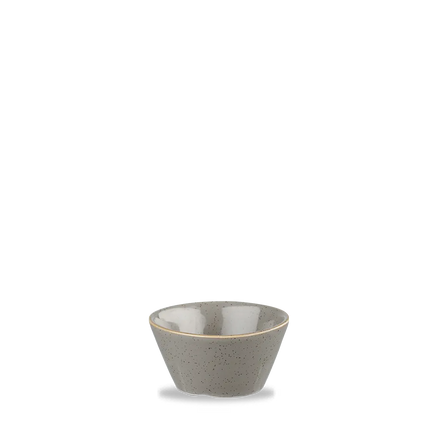 Churchill Stonecast Grey sauskommetje 89 ml – gespikkelde porseleinen sauskom voor horeca