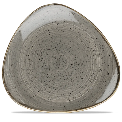 Churchill Stonecast Grey Lotus bord Ø 30 cm – gespikkeld porseleinen bord voor restaurants
