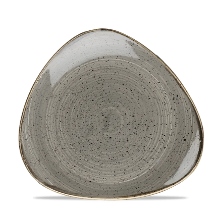 Churchill Stonecast Grey Lotus bord Ø 23 cm – gespikkeld porseleinen bord voor hotels en restaurants