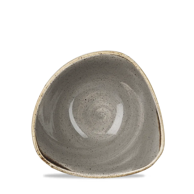 Churchill Stonecast Grey Lotus kom Ø 15 cm – gespikkeld porseleinen kom voor cafés en bars