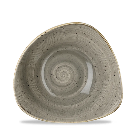 Churchill Stonecast Grey Lotus kom Ø 18 cm – gespikkeld porseleinen kom voor fine dining