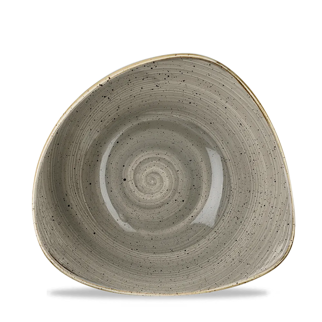 Churchill Stonecast Grey Lotus kom Ø 18 cm – gespikkeld porseleinen kom voor fine dining