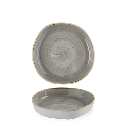 Stonecast Grey Organic Walled Bowl 20cm x 4,5cm 6/box