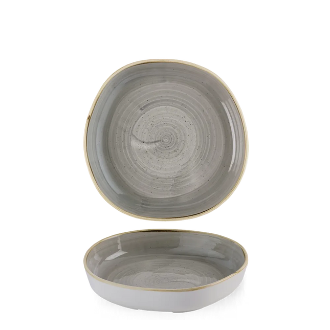 Stonecast Grey Organic Walled Bowl 20cm x 4.5cm 6/box