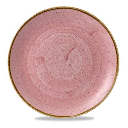 Churchill Stonecast Petal Pink Evolve coupebord Ø 26 cm – randloos porseleinen bord voor cafés en bars