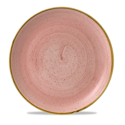 Churchill Stonecast Petal Pink Evolve coupebord Ø 28,8 cm – randloos porseleinen bord voor fine dining