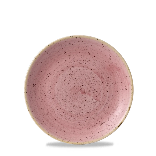Churchill Stonecast Petal Pink Evolve coupebord Ø 16,5 cm – randloos porseleinen bord voor professionele keukens