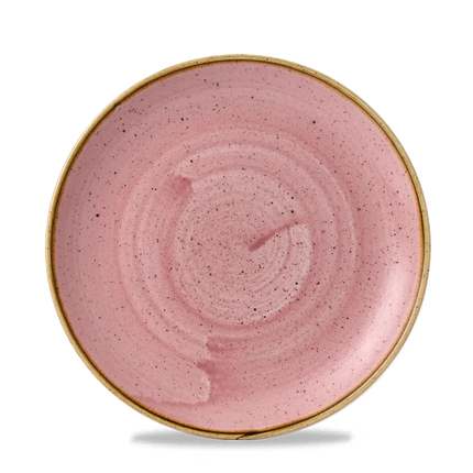Churchill Stonecast Petal Pink Evolve coupebord Ø 21,7 cm – randloos porseleinen bord voor de horecasector