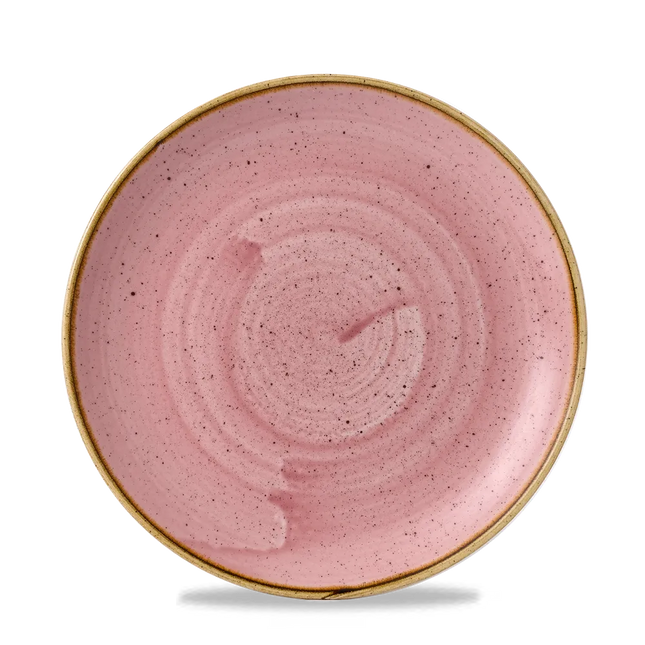 Churchill Stonecast Petal Pink Evolve coupebord Ø 21,7 cm – randloos porseleinen bord voor de horecasector