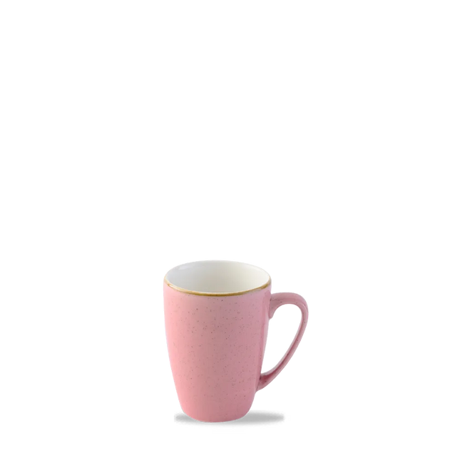 Churchill Stonecast Petal Pink mok 340 ml – gespikkelde porseleinen mok voor koffie en thee