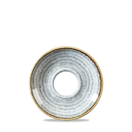 Churchill Studio Prints Stone Grey cappuccinoschotel Ø 16 cm – porseleinen schotel voor de horeca