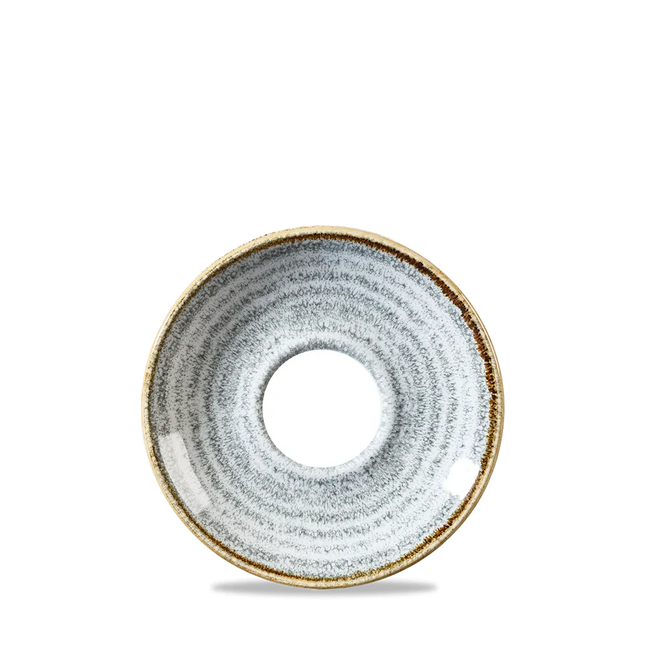Churchill Studio Prints Stone Grey cappuccinoschotel Ø 16 cm – porseleinen schotel voor de horeca
