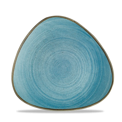 Churchill Stonecast Raw Teal Lotus bord Ø 25,4 cm – gespikkeld porseleinen bord voor de horeca