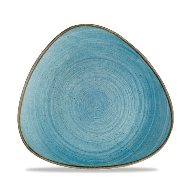 Churchill Stonecast Raw Teal Lotus bord Ø 23 cm – gespikkeld porseleinen bord voor hotels en restaurants