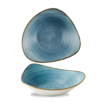 Churchill Stonecast Raw Teal Lotus kom Ø 23 cm – gespikkeld porseleinen kom voor fine dining