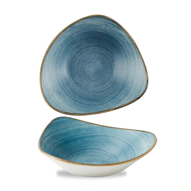 Churchill Stonecast Raw Teal Lotus kom Ø 23 cm – gespikkeld porseleinen kom voor fine dining