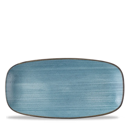 Stonecast Raw Teal Chefs Oblong Plate 29,8x15,3 cm 12/box