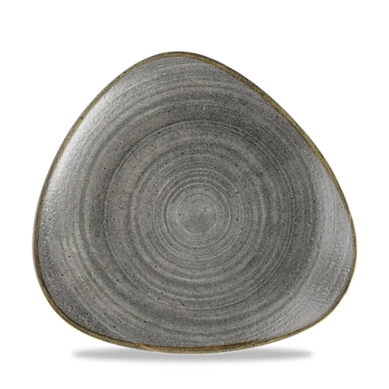 Churchill Stonecast Raw Black Lotus bord Ø 22,9 cm – gespikkeld porseleinen bord voor fine dining