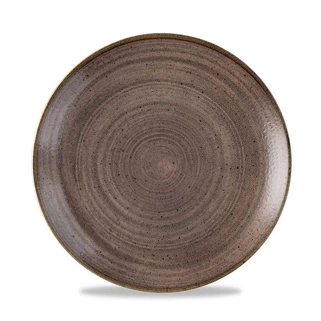 Stonecast Raw Brown Evolve Coupe Plate 21.7cm 12/box