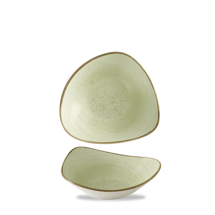 Churchill Stonecast Raw Green lotuskom Ø 17,8 cm – gespikkelde porseleinen kom voor horeca