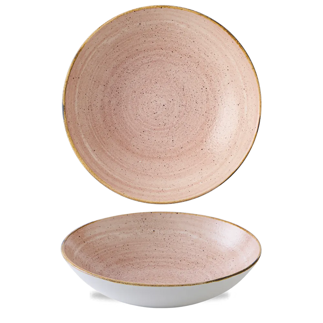 Churchill Stonecast Raw Terracotta Evolve coupekom Ø 24,8 cm – randloze porseleinen kom voor professionele keukens