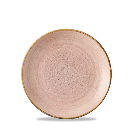 Churchill Stonecast Raw Terracotta Evolve coupebord Ø 16,5 cm – randloos porseleinen bord voor de horecasector