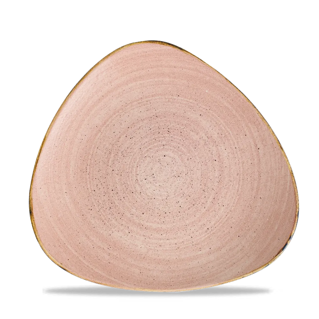 Churchill Stonecast Raw Terracotta Lotus bord Ø 23 cm – gespikkeld porseleinen bord voor hotels en restaurants