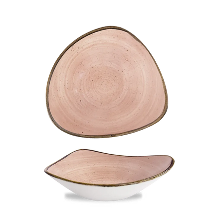 Churchill Stonecast Raw Terracotta Lotus kom Ø 23 cm – gespikkeld porseleinen kom voor cafés en bars