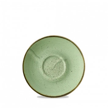 Stonecast Green Cafe Cappuccino Saucer 15.6 cm 12/box