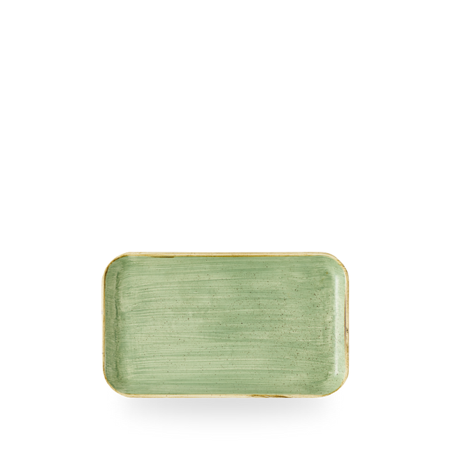 Churchill Stonecast Sage Green rechthoekig bord 22 x 13 cm
