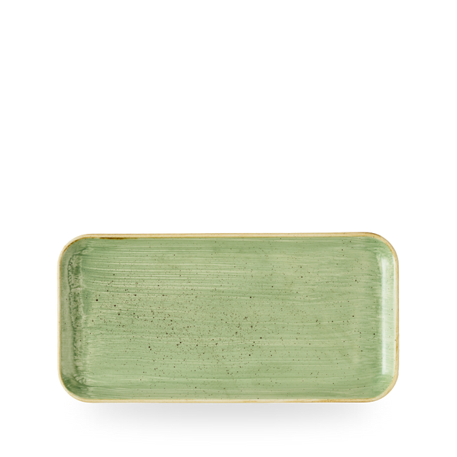 Churchill Stonecast Sage Green rechthoekig bord 30 x 15 cm