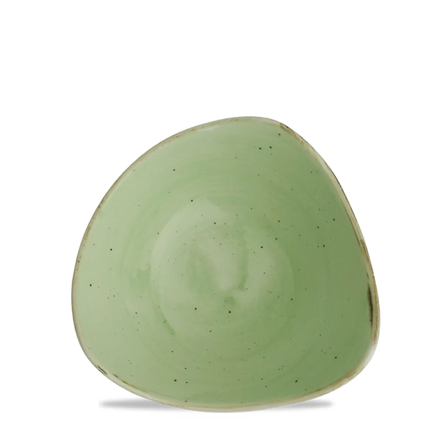 Churchill Stonecast Sage Green Lotus kom Ø 15,3 cm – gespikkelde kom met bloemvorm voor bijgerechten