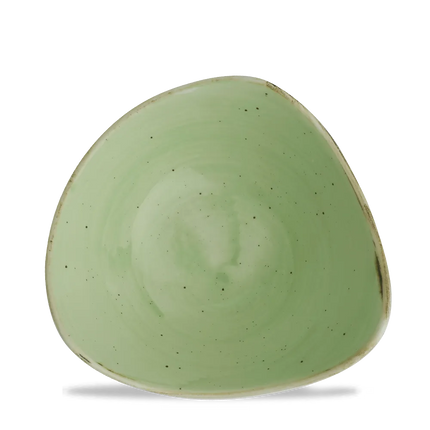 Churchill Stonecast Sage Green Lotus kom Ø 18,5 cm – gespikkelde kom met bloemvorm voor salades