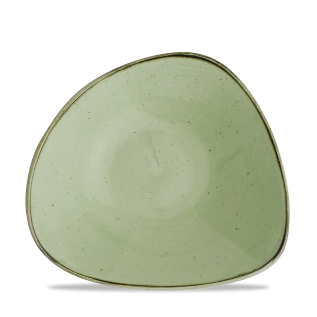 Churchill Stonecast Sage Green Lotus kom Ø 22,9 cm – gespikkelde kom met bloemvorm voor soep