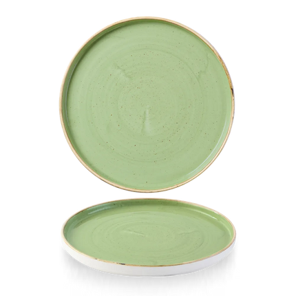 Stonecast Sage Green Walled Plate 26cm 6/box