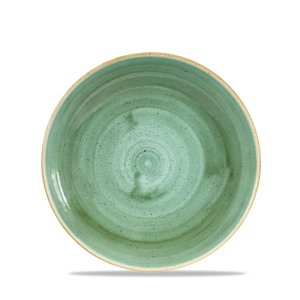 Churchill Stonecast Samphire Green coupe kom Ø 25 cm – ruime groene serveerkom voor restaurants
