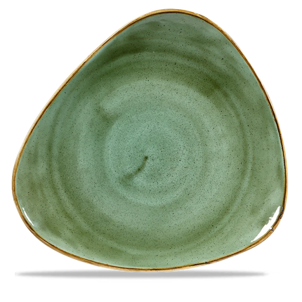 Churchill Stonecast Samphire Green Lotus bord Ø 30 cm – gespikkeld porseleinen bord voor de horecasector