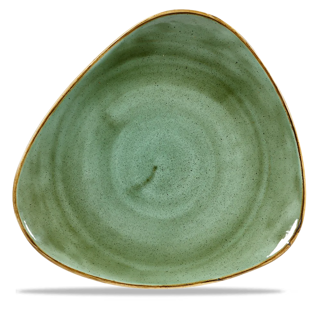 Churchill Stonecast Samphire Green Lotus bord Ø 30 cm – gespikkeld porseleinen bord voor de horecasector
