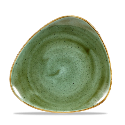 Churchill Stonecast Samphire Green Lotus bord Ø 18 cm – groen bloemvormig bord voor horeca