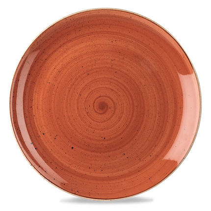 Churchill Stonecast Orange Evolve coupebord Ø 30 cm – randloos porseleinen bord voor de horeca