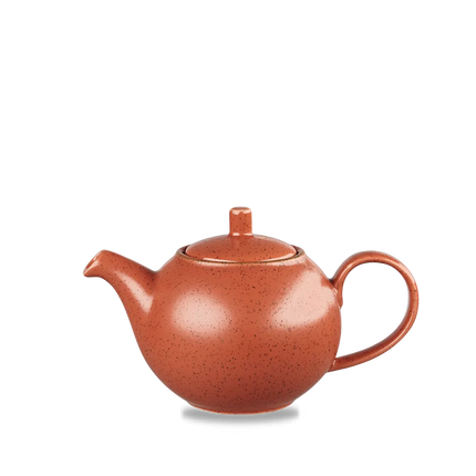 Churchill Stonecast Orange Profile theepot 444 ml – porseleinen theepot voor professionele keukens