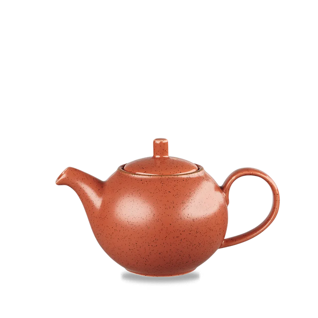 Churchill Stonecast Orange Profile theepot 444 ml – porseleinen theepot voor professionele keukens