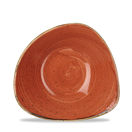 Churchill Stonecast Orange Lotus kom Ø 18 cm – gespikkeld porseleinen kom voor de horecasector