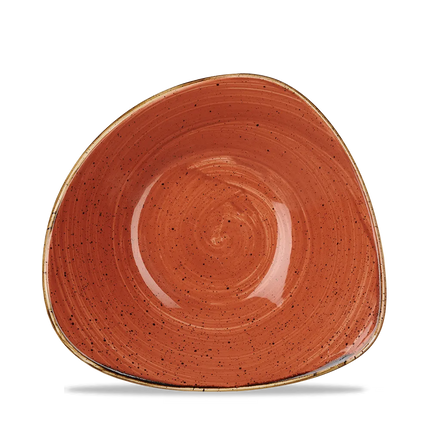 Churchill Stonecast Orange Lotus kom Ø 23 cm – gespikkeld porseleinen kom voor restaurants