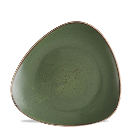 Churchill Stonecast Sorrel Green lotusbord Ø 22,9 cm – gespikkeld porseleinen bord voor horeca