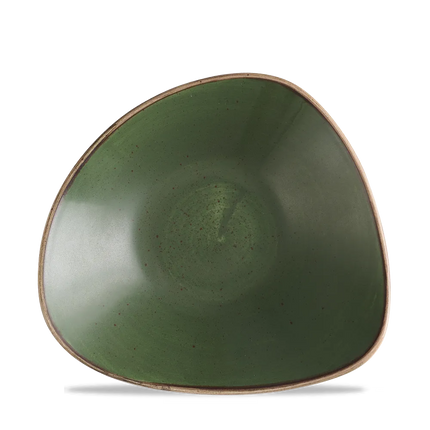Churchill Stonecast Sorrel Green lotuskom Ø 22,9 cm – gespikkelde porseleinen kom voor restaurants