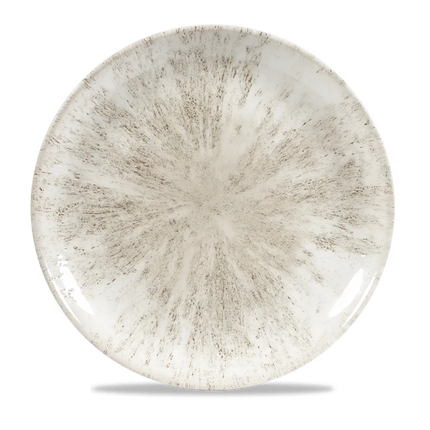 Churchill Stone Agate Grey Evolve coupebord Ø 29 cm – randloos porseleinen bord voor professionele keukens