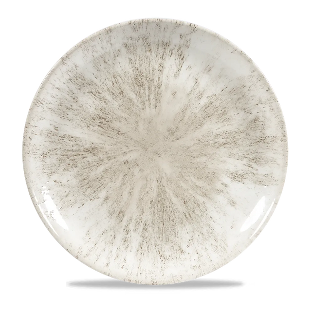 Churchill Stone Agate Grey Evolve coupebord Ø 29 cm – randloos porseleinen bord voor professionele keukens